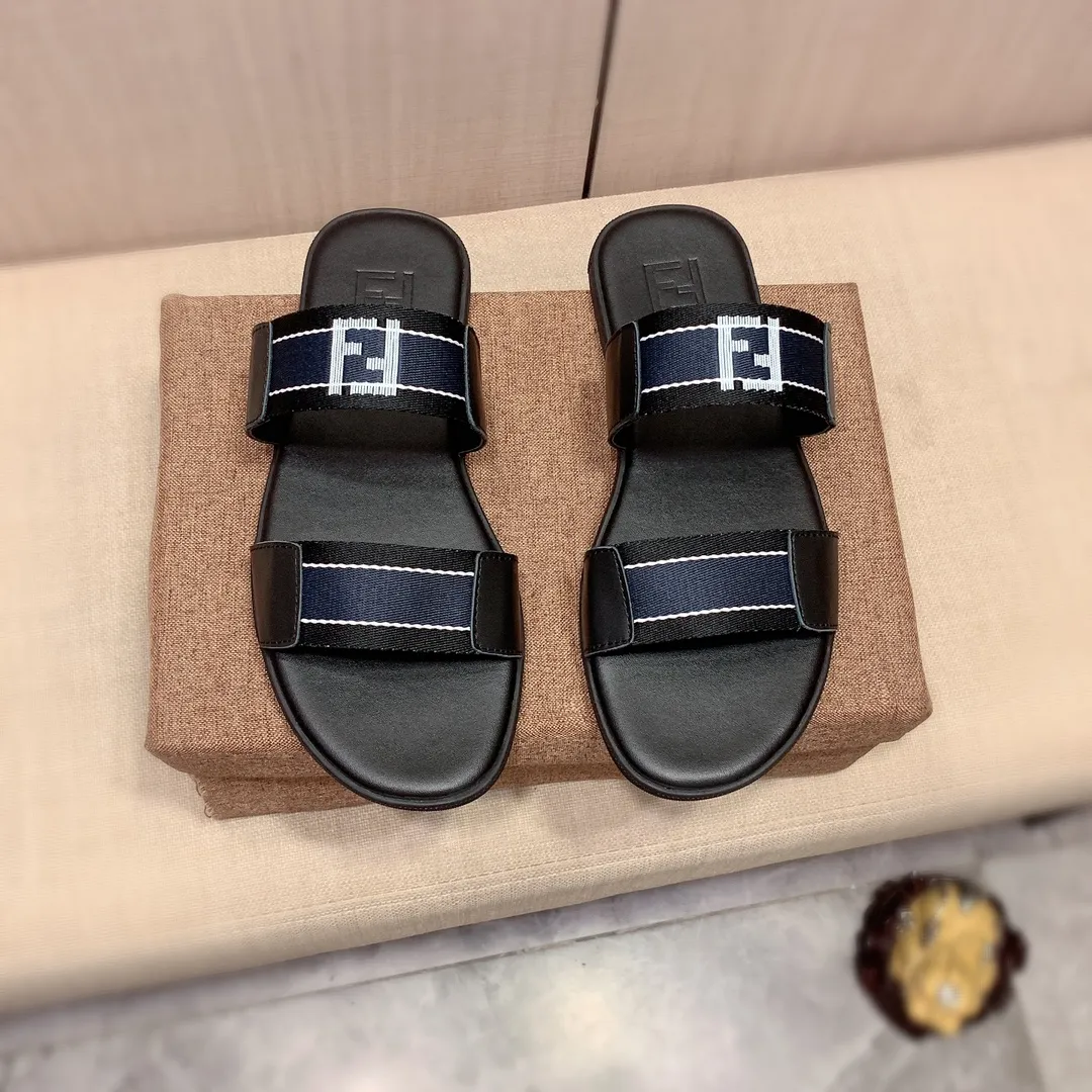 Slippers: New model: Factory price: 220💰💰🎩🎩🔥🔥《 Fendi FENDI* 》Series of slippers top purchasing agent 🔍🔍Men's 2022 counters are on sale simultaneously, original imported cowhide from Italy, exquisite workmanship,), sole: (super comfortable) original sole provided by the original factory, ⚠️ The exclusive double-layer movable molded bottom is super comfortable⚠️, the real thing is more beautiful🎬The real thing is more beautiful🔍🔍original order quality, you can enter and leave the counter at will, the correct size is 38-44, you can order 45. Long-term availability 266